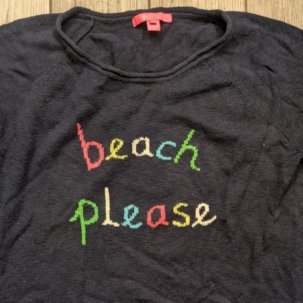 Lilly Pulitzer Black Sweater with Red Tag